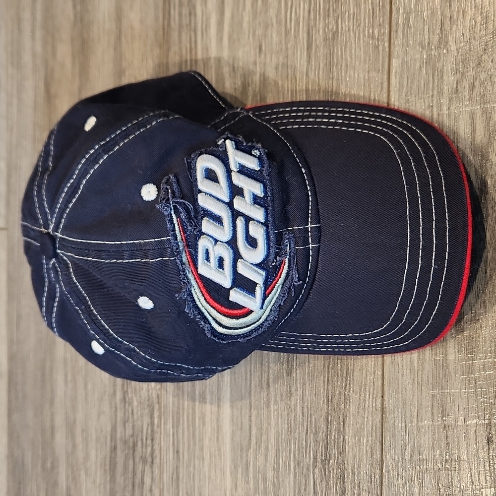 Bud Light Unisex Hat w/adjustable velcro One sz fits most